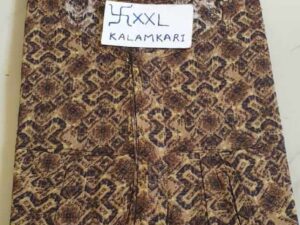 Dhalavaipuram Women's Swasthik Kalamkari Cotton Nighty