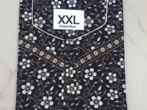 Dhalavaipuram Women's Swasthik Kalamkari Cotton Nighty