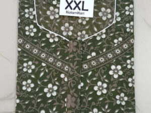 Dhalavaipuram Women's Swasthik Kalamkari Cotton Nighty