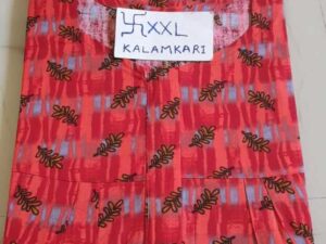 Dhalavaipuram Women's Swasthik Kalamkari Cotton Nighty