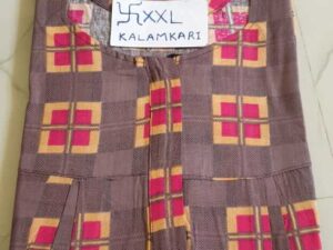 Dhalavaipuram Women's Swasthik Kalamkari Cotton Nighty