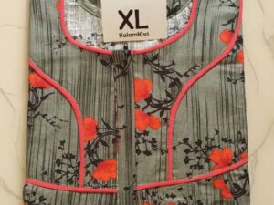 Dhalavaipuram Women's Swasthik Kalamkari Cotton Nighty