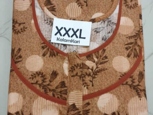 Dhalavaipuram Women's Swasthik Kalamkari Cotton Nighty