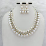Hyderabad Pearl Necklace with Earrings - Image 2