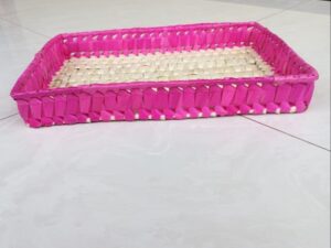 Kuzhithurai Rectangle Tray – Handcrafted 15x7 Inches Serving Tray